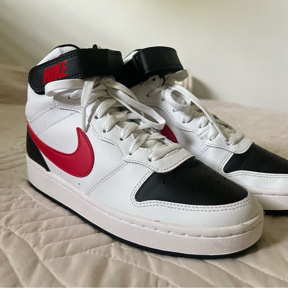 NIKE - Court Borough Mid 2 (GS) Red•Black•White